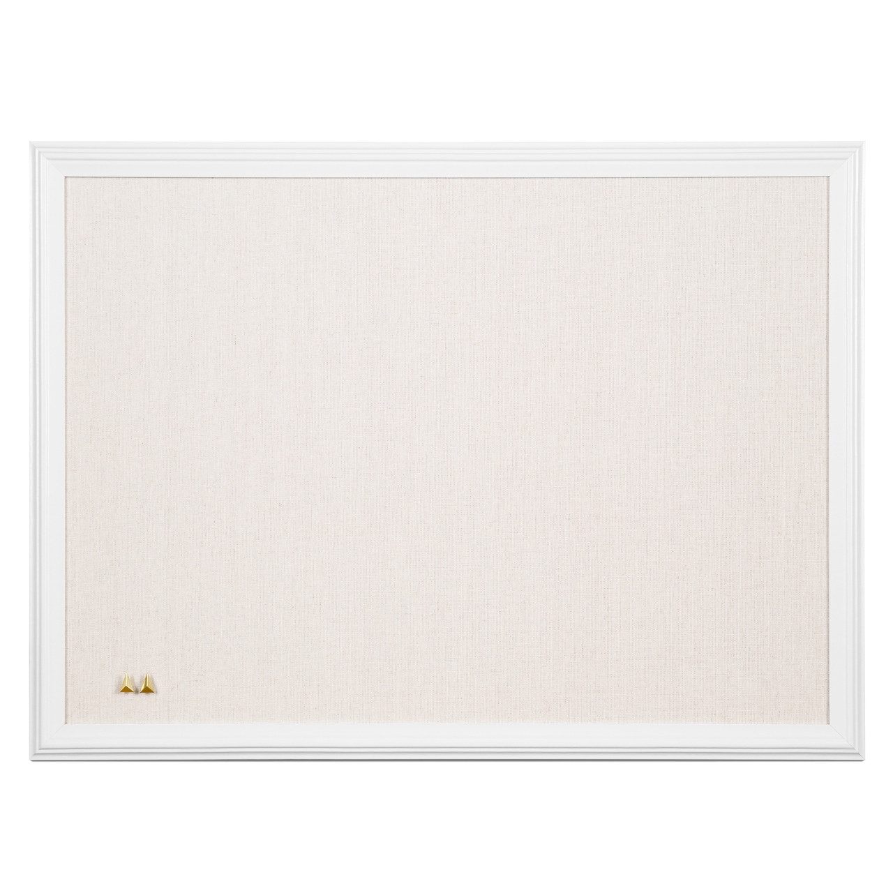 U Brands™ White 24'' x 18'' Framed Linen Bulletin Board